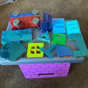 Magnatiles brand-Magnetic Building Tiles Set - Multicolor - Kids Toys